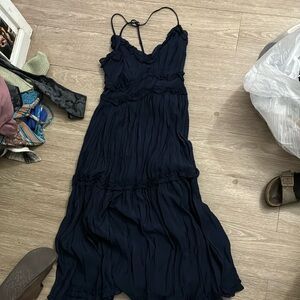 Women’s navy ankle dress